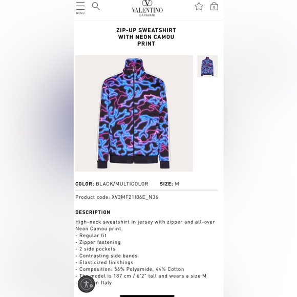 Valentino jacket. Size M. - Picture 8 of 8